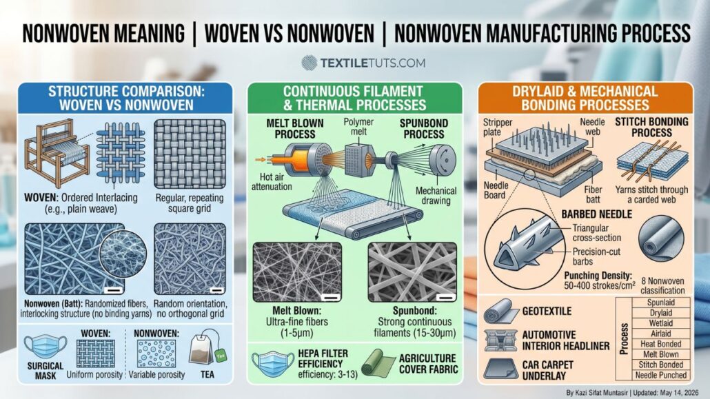 Nonwoven Meaning | Woven vs Nonwoven | Nonwoven Manufacturing Process
