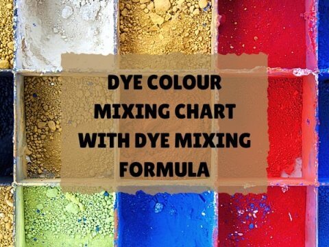 DYE COLOUR MIXING CHART WITH DYE MIXING FORMULA