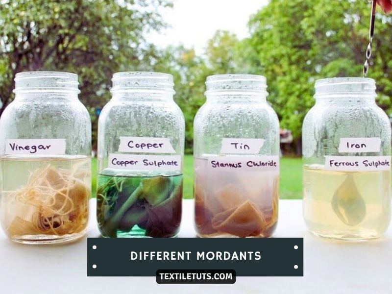 Different Mordants for Dyeing with Natural Dyes