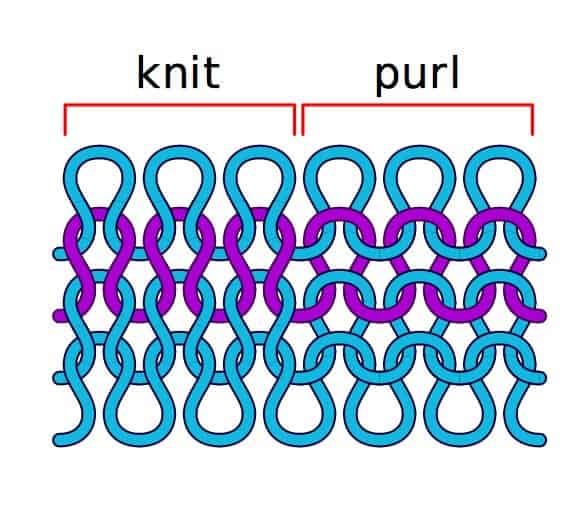 Knit and Purl Stitch 1