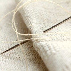 Linen fabric for hand embroidery