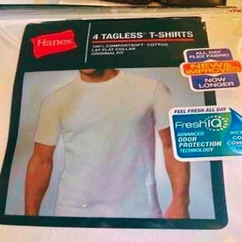 Hanes Men’s 4-Pack FreshIQ Odor Control Crew T-Shirts
