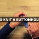 HOW TO KNIT A BUTTONHOLE BAND