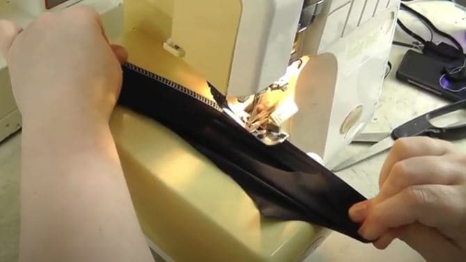sewing spandex fabric with serger