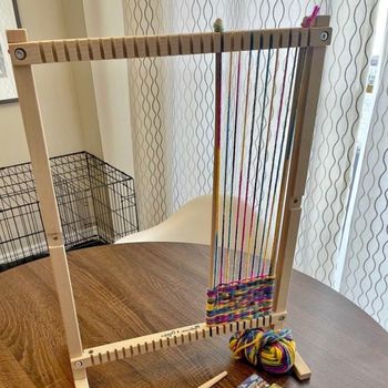 Melissa Doug Wooden Multi Craft Weaving Loom