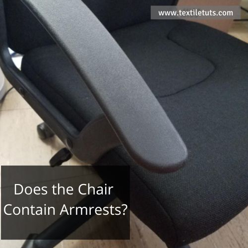 Does the Knitting Chair Contain Armrests