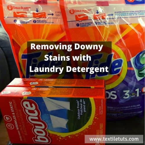 Removing Downy Stains with Laundry Detergent