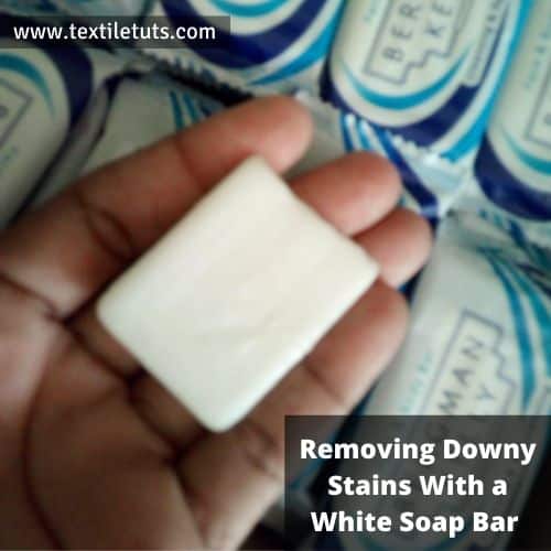 Removing Downy Stains with a Soap Bar