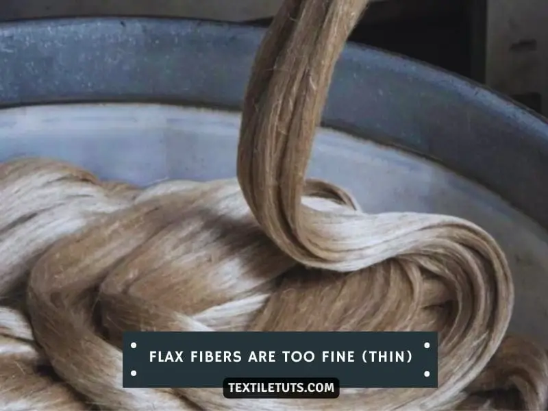Flax Fibers Are Too Fine (Thin)