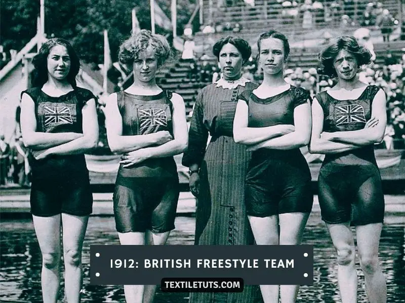 British Freestyle Team Wearking Tanktop in 1912 Olympics