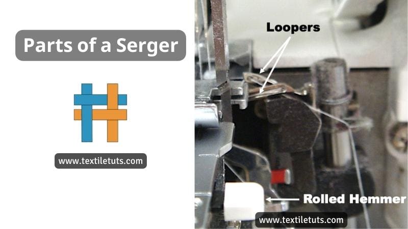Loopers and Roller Hemmer of an Overlocker