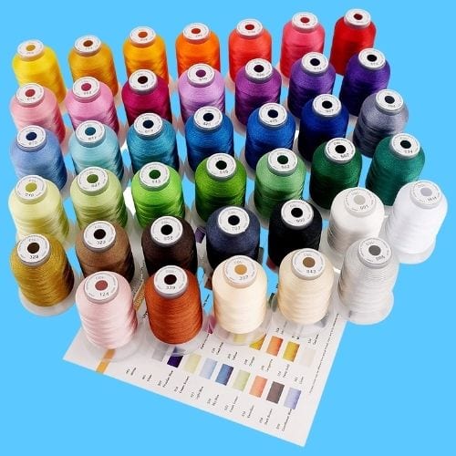 New brothreads 40 Brother Colors Polyester Machine Embroidery Thread Kit