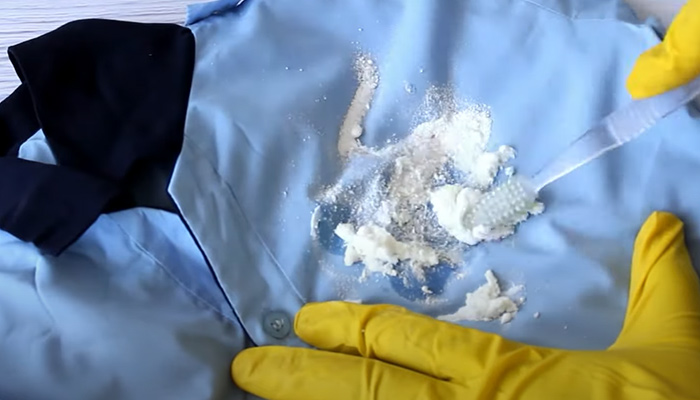 Washing fabric glue by hand