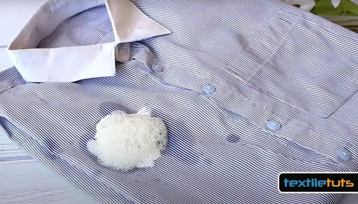 apply baking soda and water paste on the bleach spots