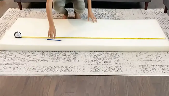 measure the foam for outdoor cushion making 