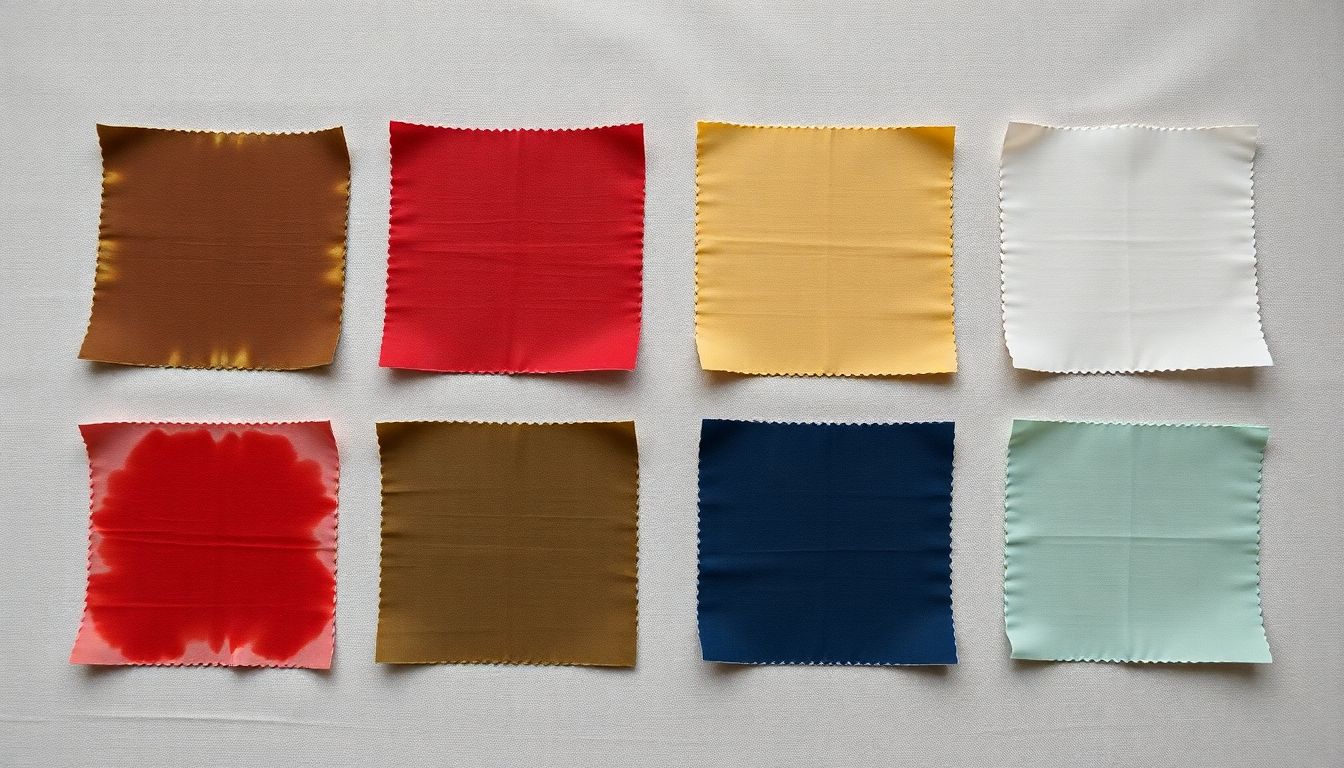 Stain remover comparison chart showing star ratings for oxygen bleach, enzyme, and specialized products across five stain types