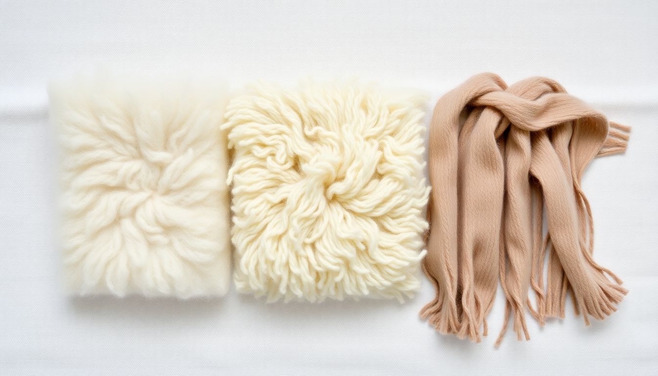 Educational diagram comparing three cashmere drying methods: correct flat drying, incorrect tumble dryer causing felting, and hanging causing stretching
