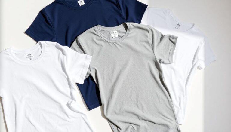 Fruit of the Loom basic cotton T-shirts in multiple colors showing everyday basics styling