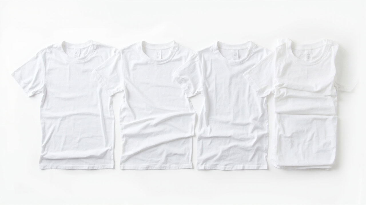 Educational diagram showing the correct step-by-step method for folding a T-shirt to prevent wrinkles and save drawer space