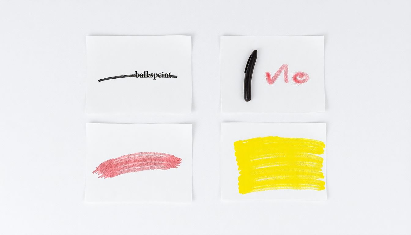 Decision chart showing ink stain treatment by type: ballpoint uses alcohol, gel uses dish soap, permanent uses acetone