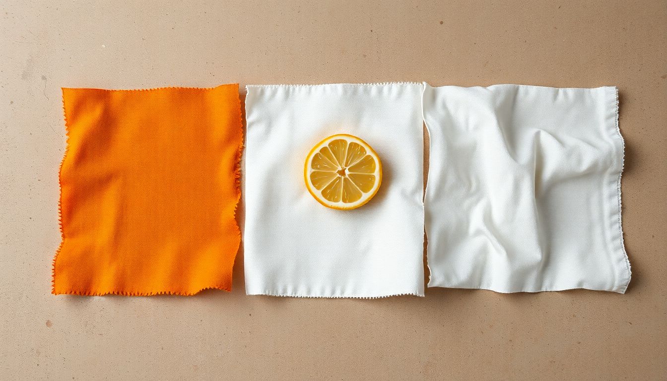Chemical diagram showing how citric acid from lemon juice dissolves rust (iron oxide) into water-soluble compounds