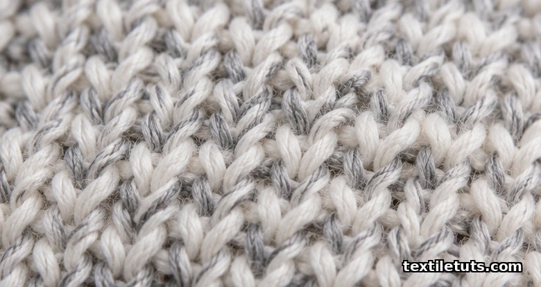 Macro close-up of circular knit fabric showing interlocking yarn loops stretched under tension, revealing the loop geometry that gives knit underwear its stretch.