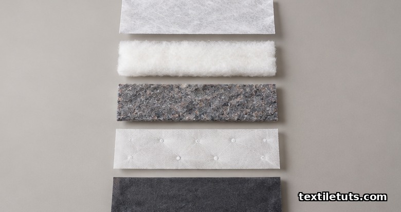 Stacked nonwoven mattress layers: ticking, quilt backing, insulator pad, pocket spring, dust cover.