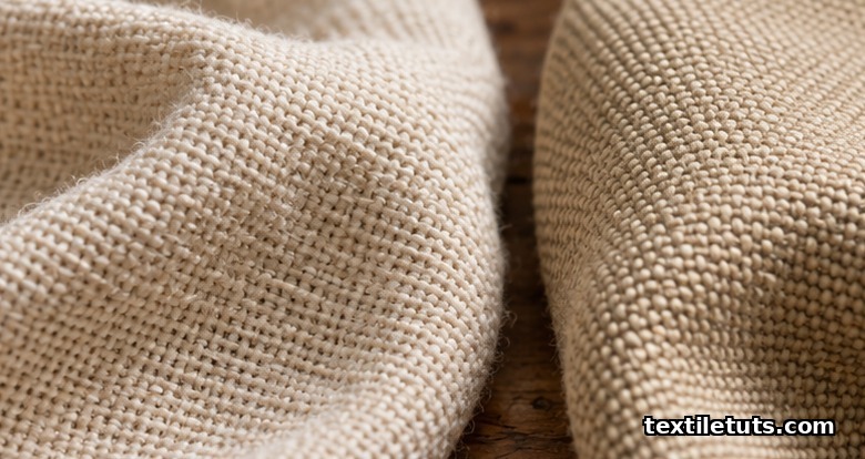 Side-by-side macro view of cotton canvas and duck cloth swatches showing the difference in thread density and weave.