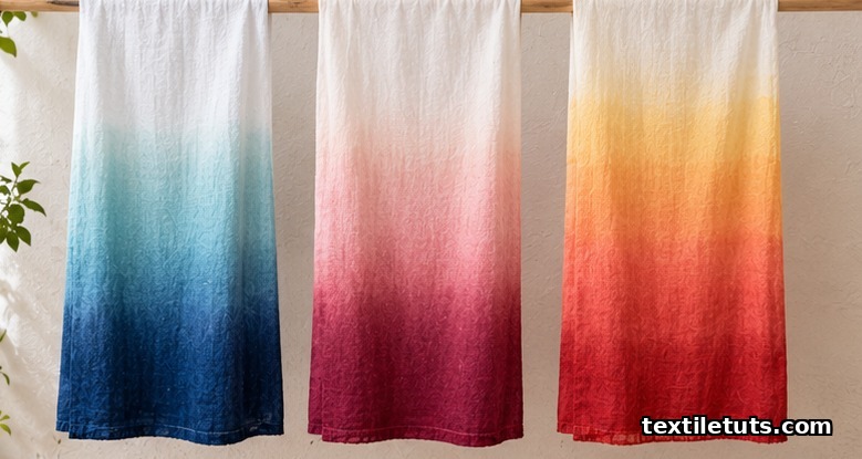 Dip Dyeing Fabric: How to Create Gradient and Ombre Effects