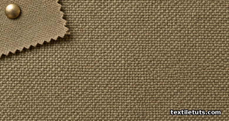 Close-up of tightly woven duck cloth fabric showing dense thread packing and smooth plain-weave surface.